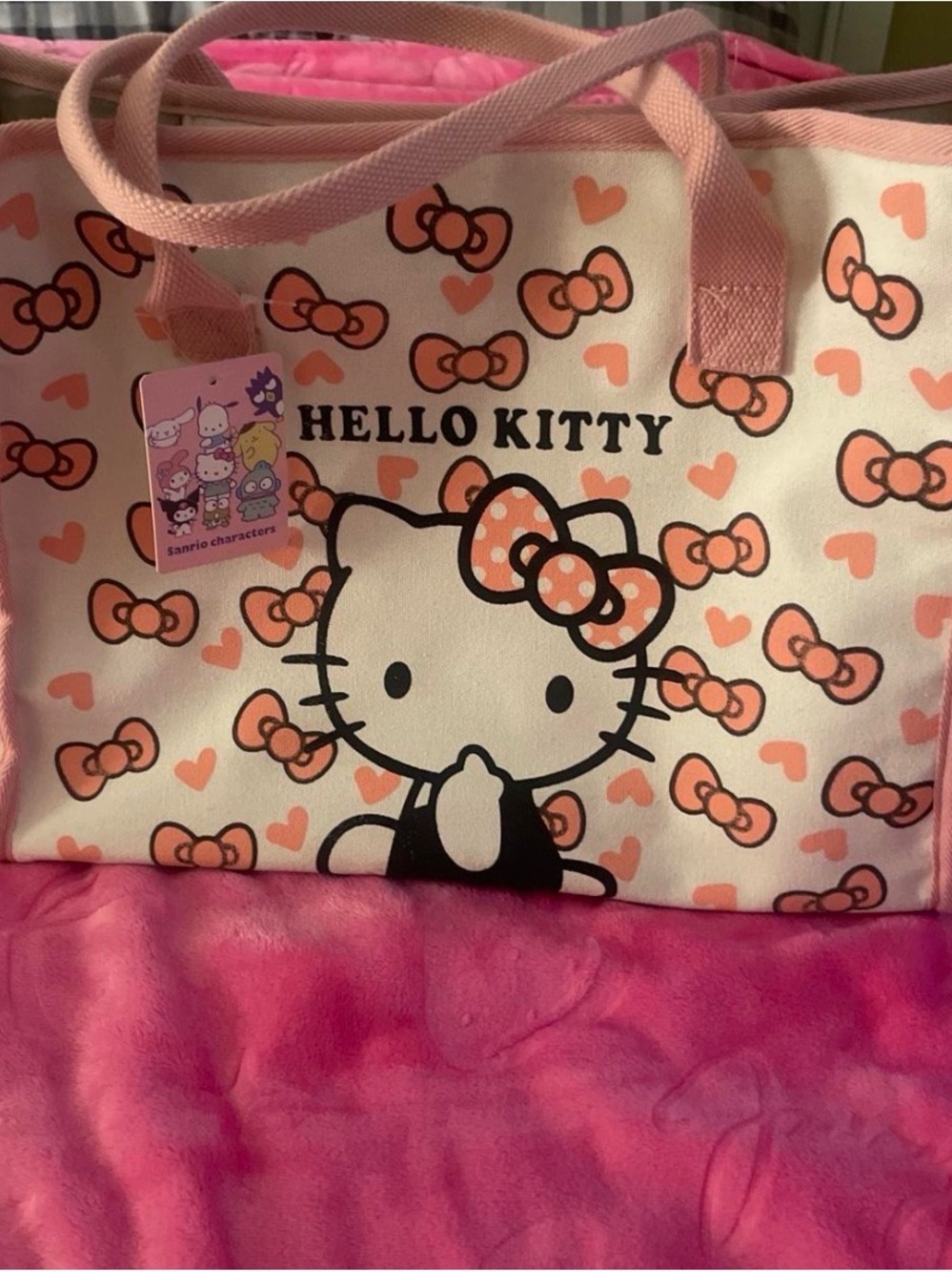 Hello Kitty Pink & Cream Tote Bag